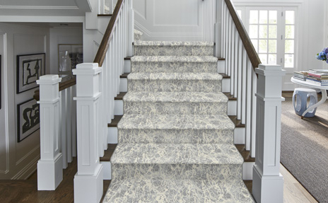 Stair Runner on Hardwood Stairs